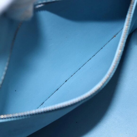 LOUIS VUITTON Monogram Vernis Houston Hand Bag Baby Blue M91005 LV Auth 144586 - Picture 14 of 16